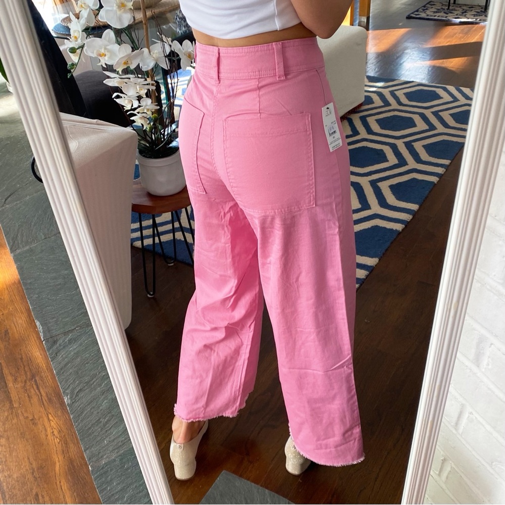 BILLABONG Pink Side Kick High Waist Wide Leg Pants! 💗 - Picture 4 of 16